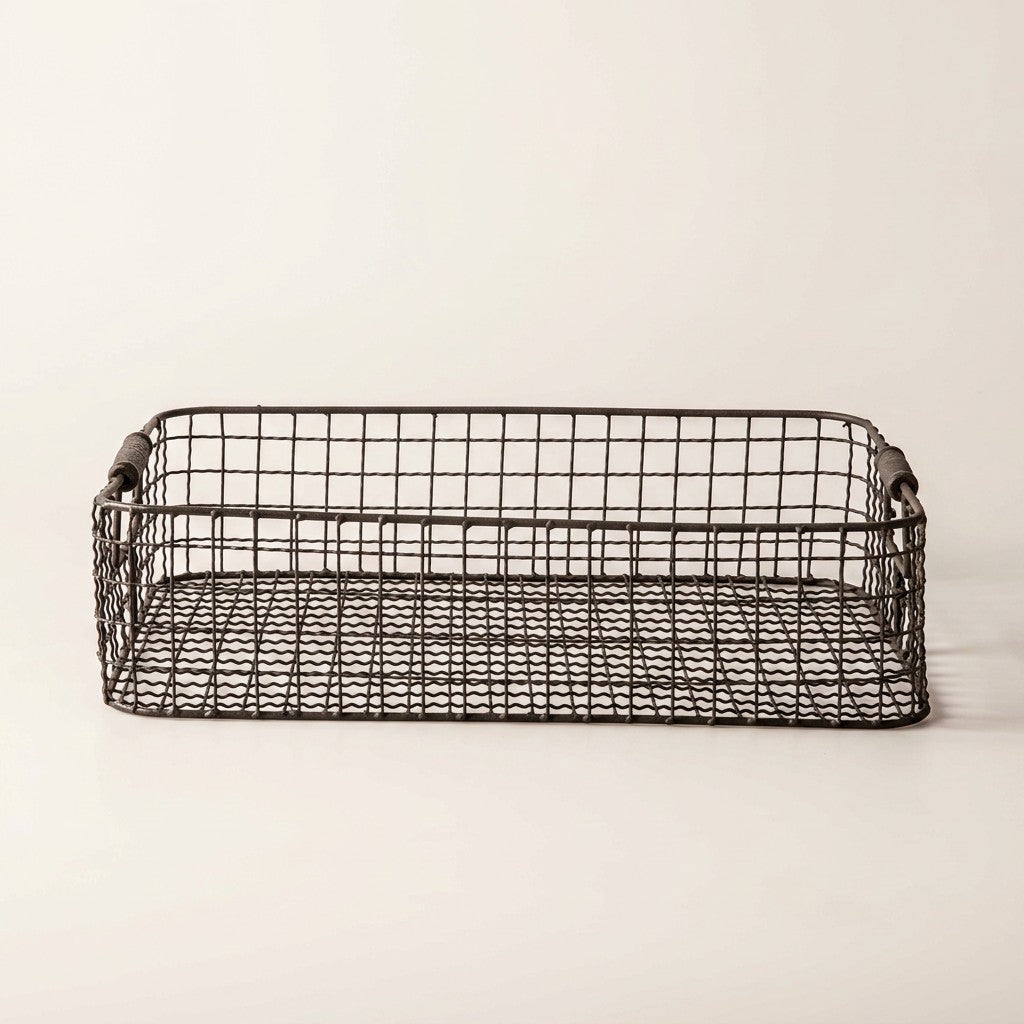 Low Rectangular Wire Basket