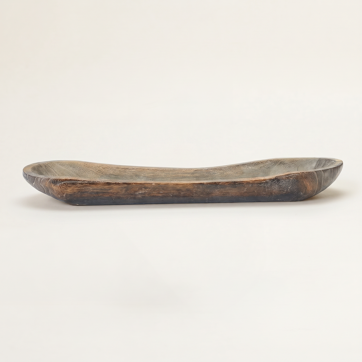 Wood Oval Bowl