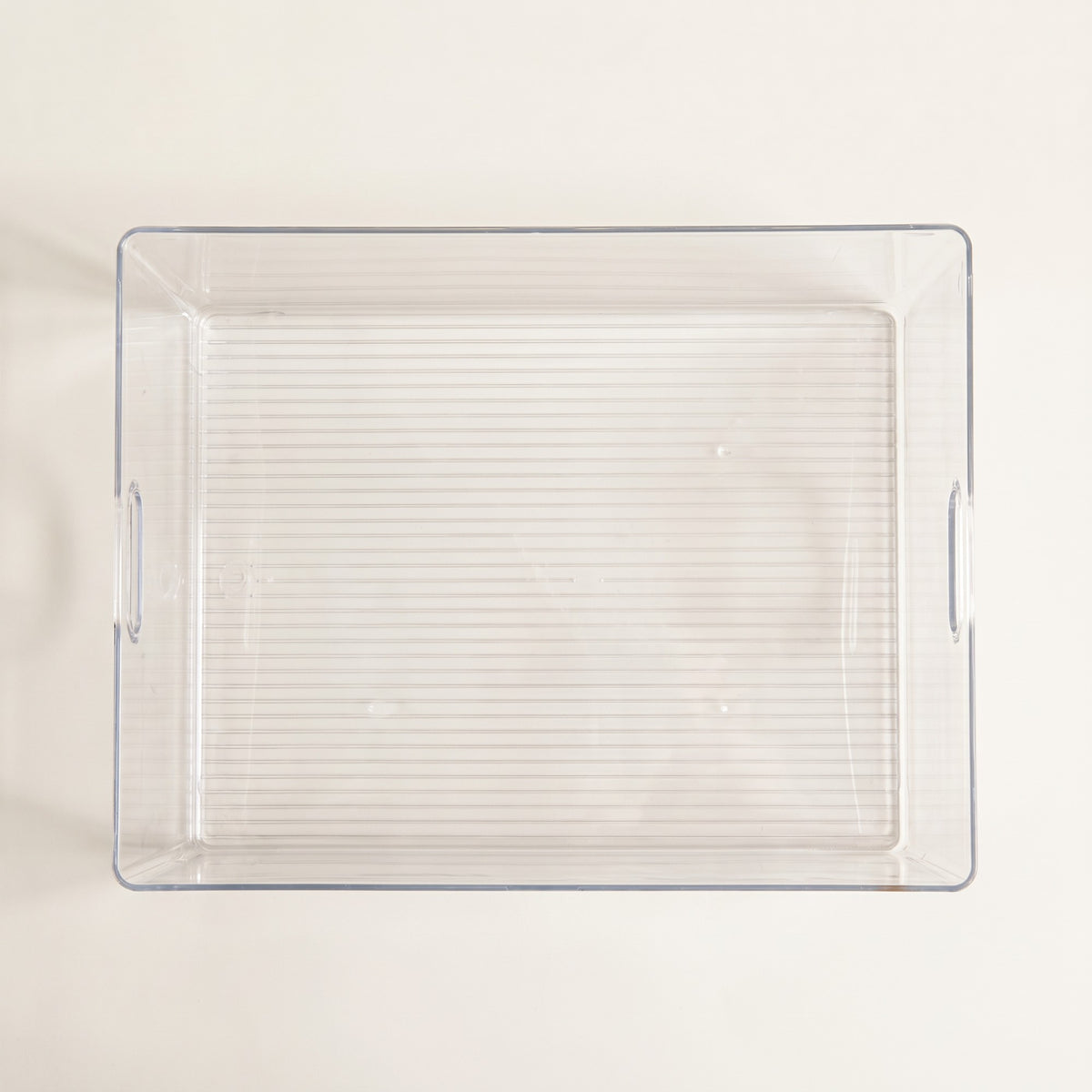 Bac transparent 18 po x 14 po x 8,5 po