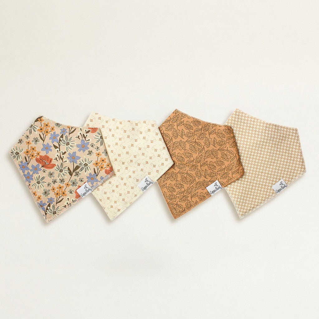 Baby Bandana Bibs, 4-Pack