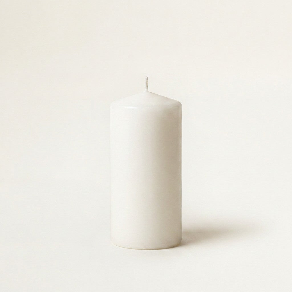 Unscented Pillar Candles, Pack of 3