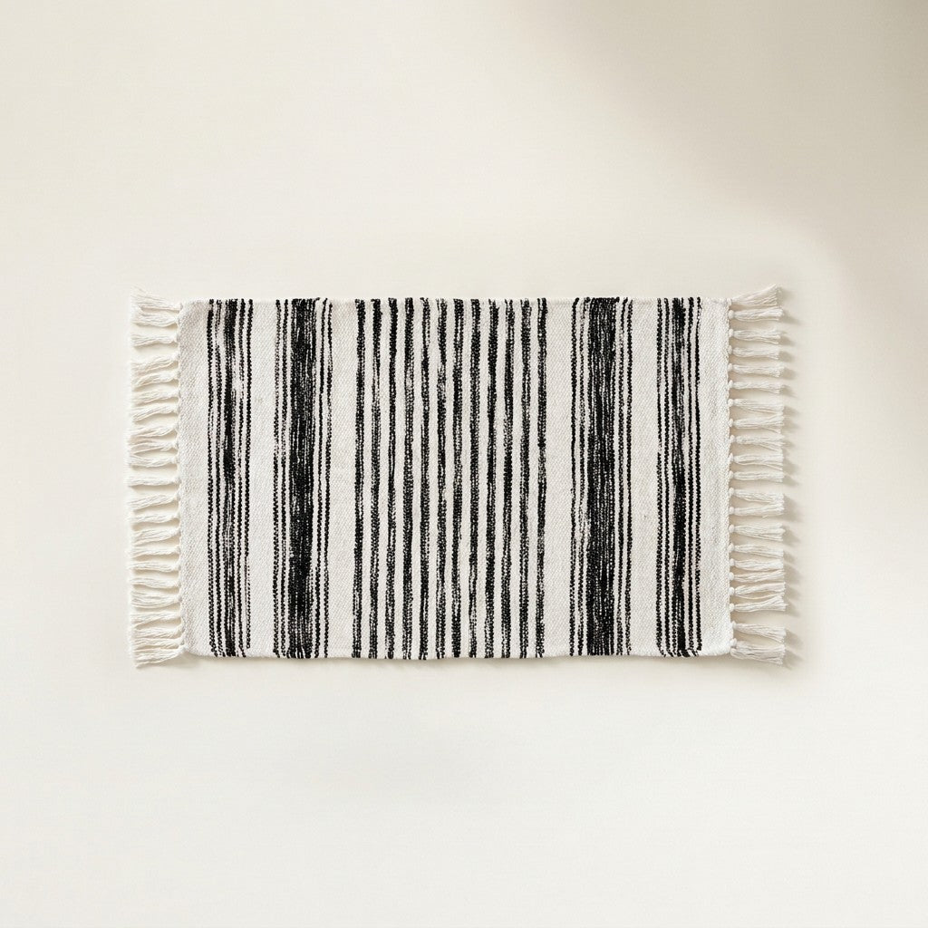 Striped Cotton Accent Rug