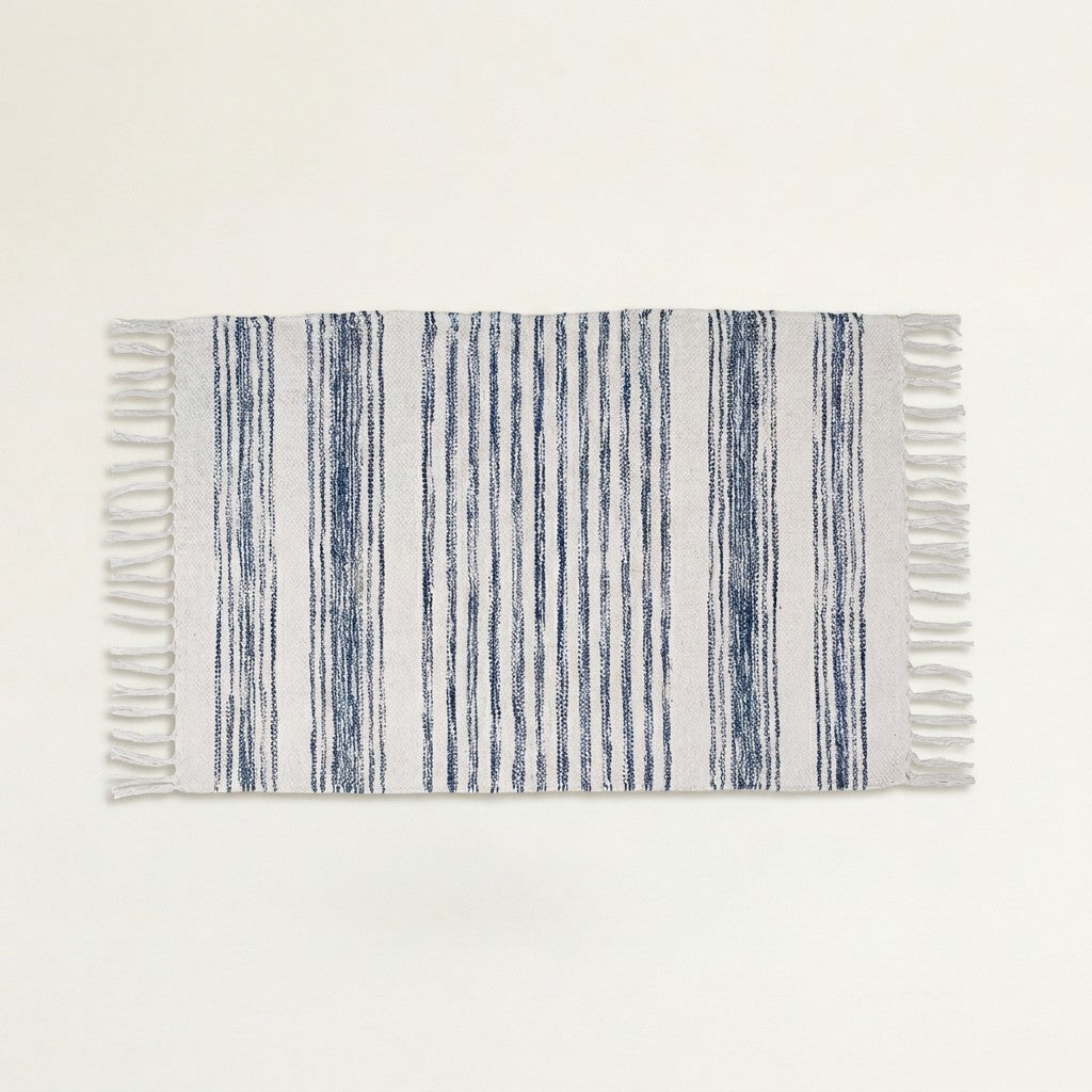 Striped Cotton Accent Rug