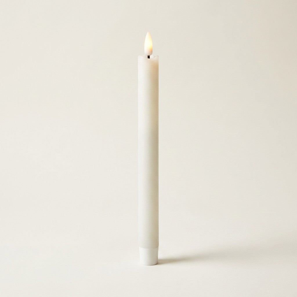Led Taper Candle 9 5 H Set Of 2 - Sand