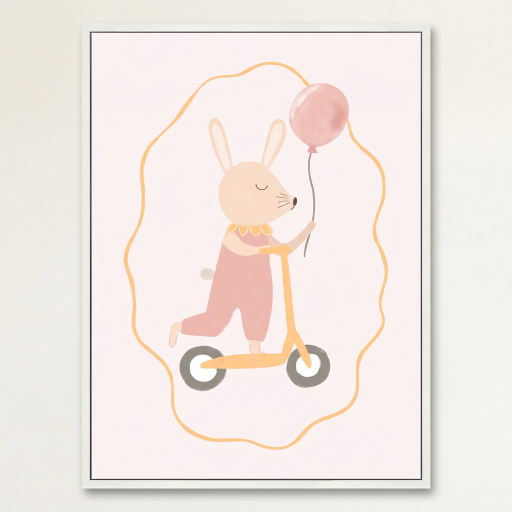 Bunny Balloon Wall Art