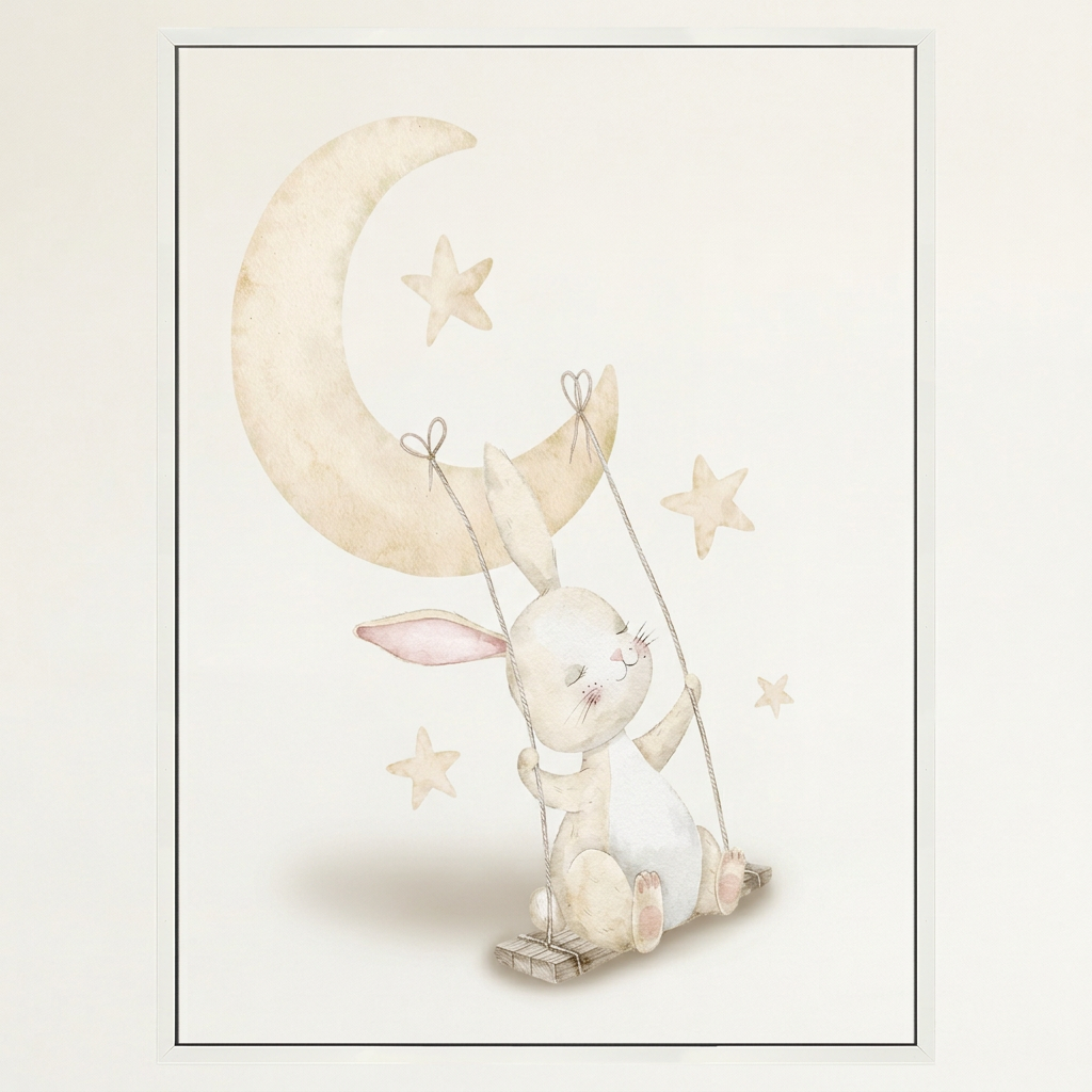Swinging Bunny Wall Art