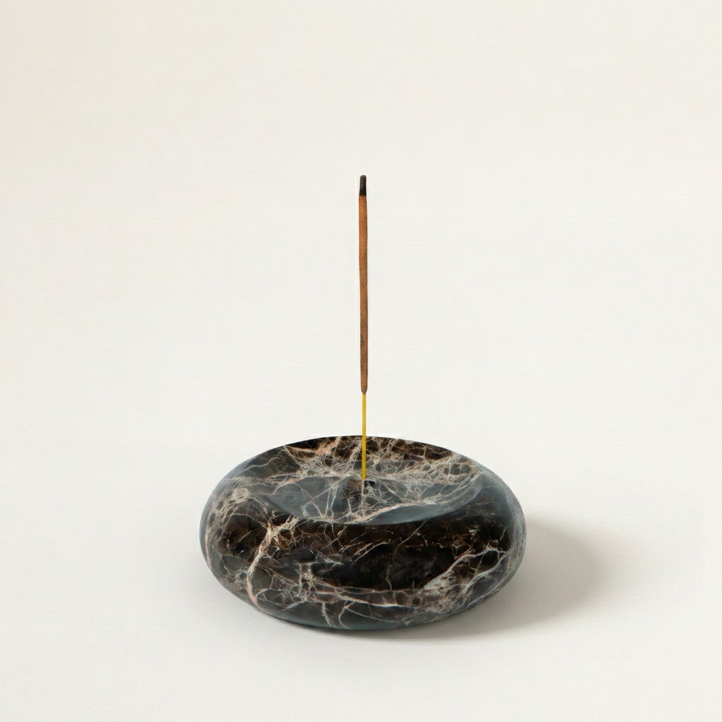 Round Emperador Incense Holder