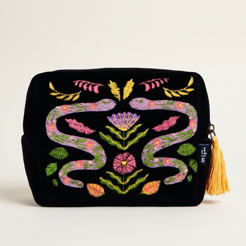 Amulet Embroidered Pouch