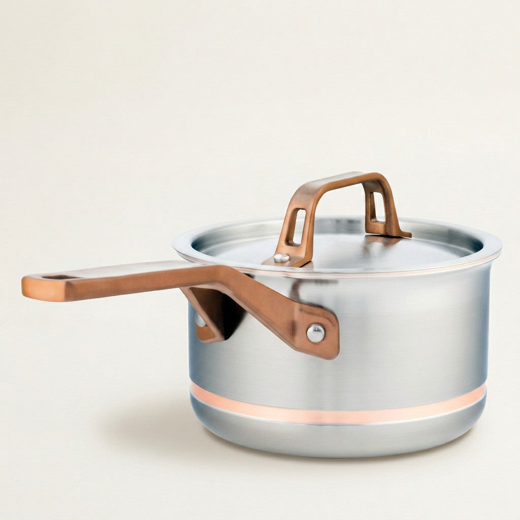 Meyer CopperClad Covered Saucepan