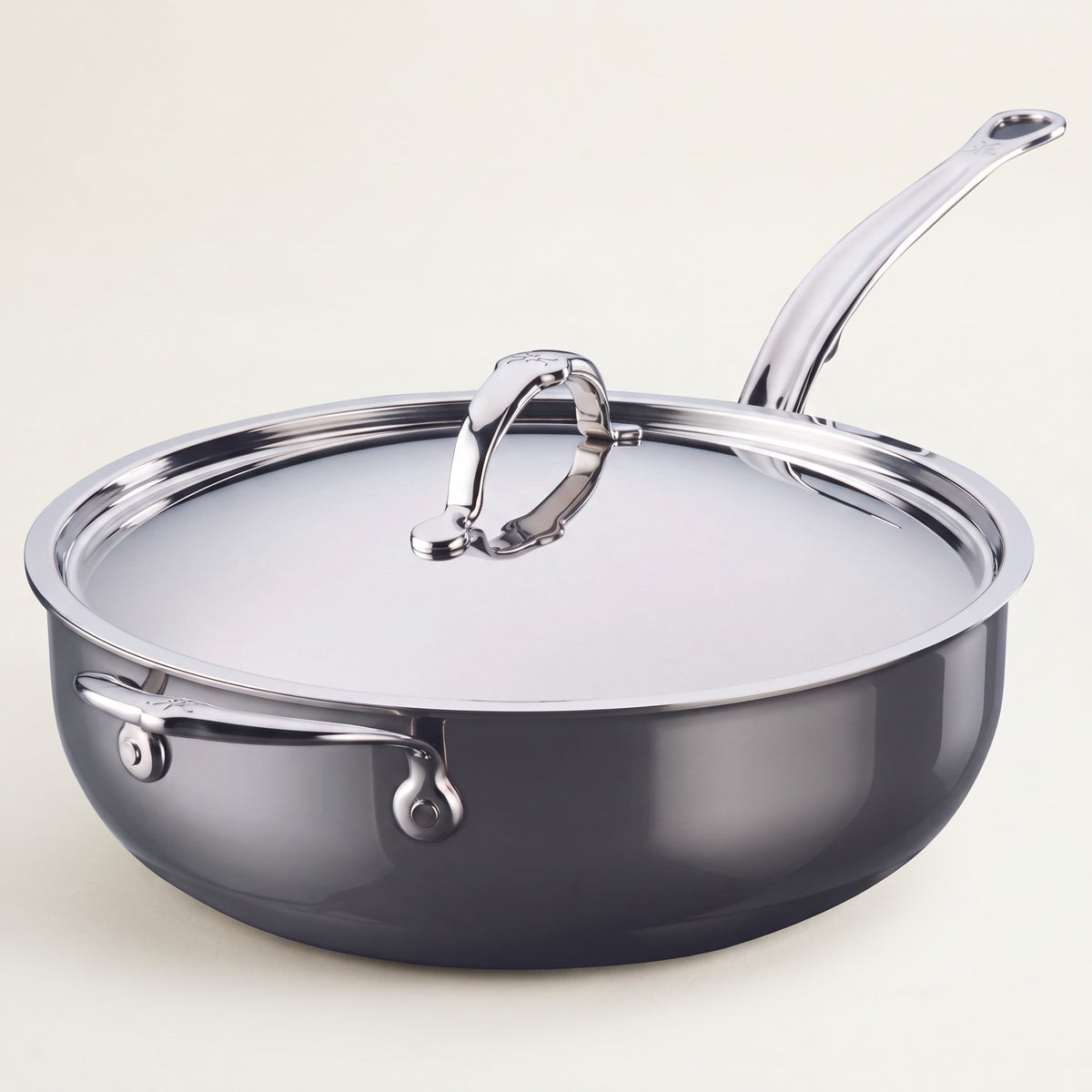 Hestan NanoBond Covered Essential Pan with Helper Handle, 5 Qt
