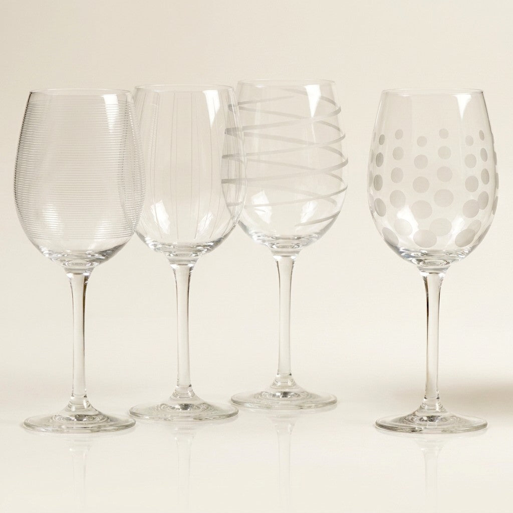 Mikasa Cheers White Wine Glasses, 15.89 oz, Set of 4