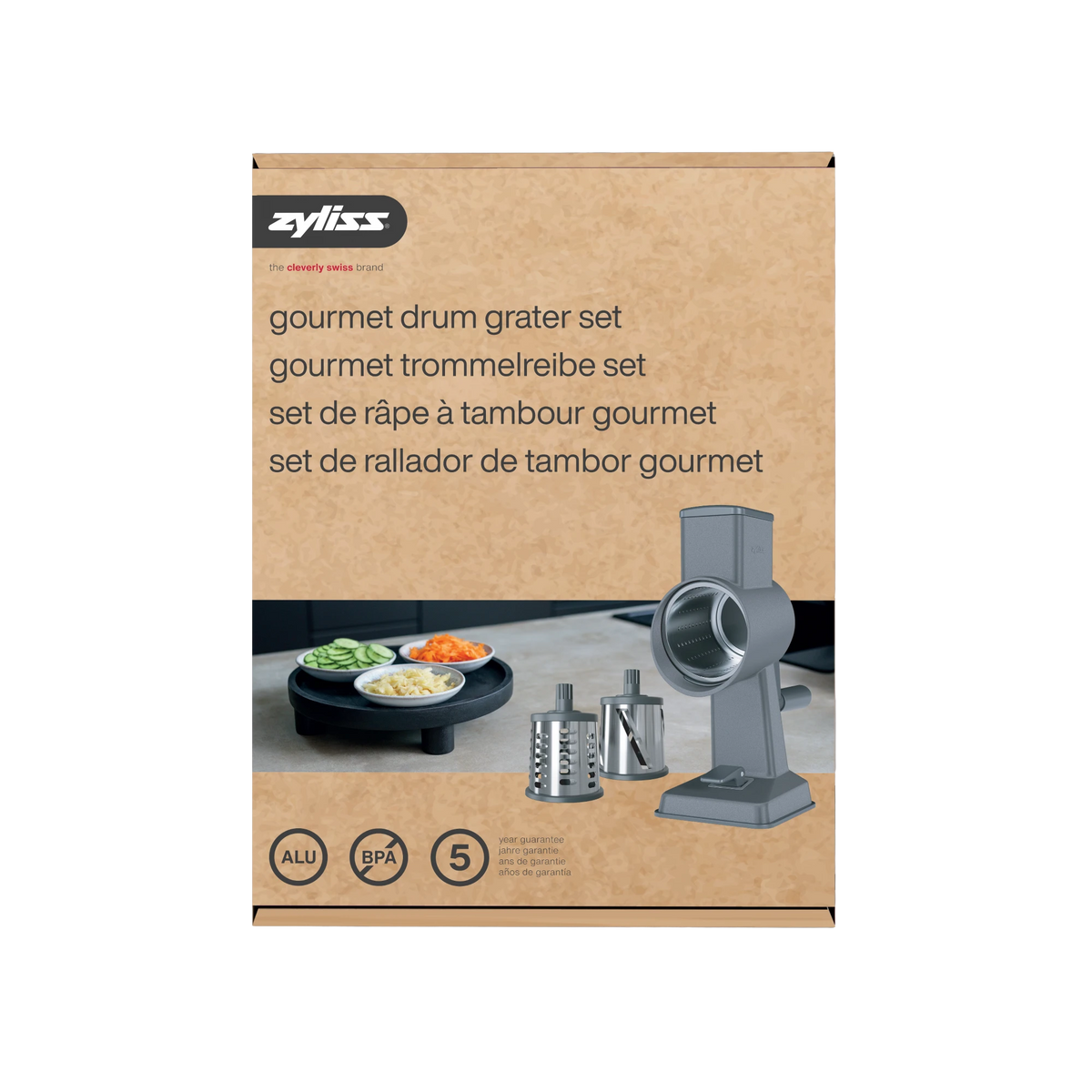 Gourmet Drum Grater Set