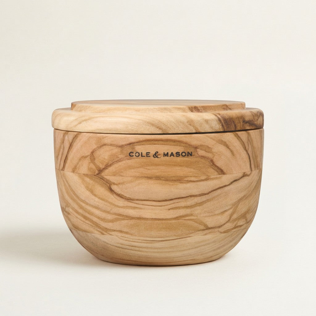 Portobello Olive Wood Salt Pot