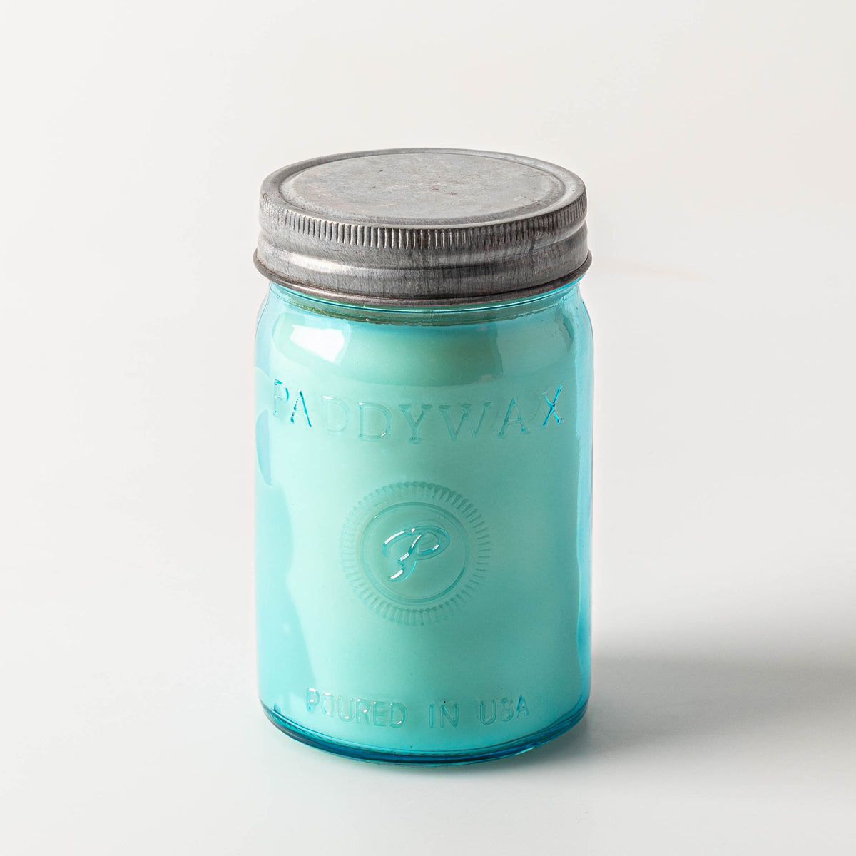 Relish Jar Candle, Aqua Glass – Ocean Tide & Sea Salt, 9.5 oz