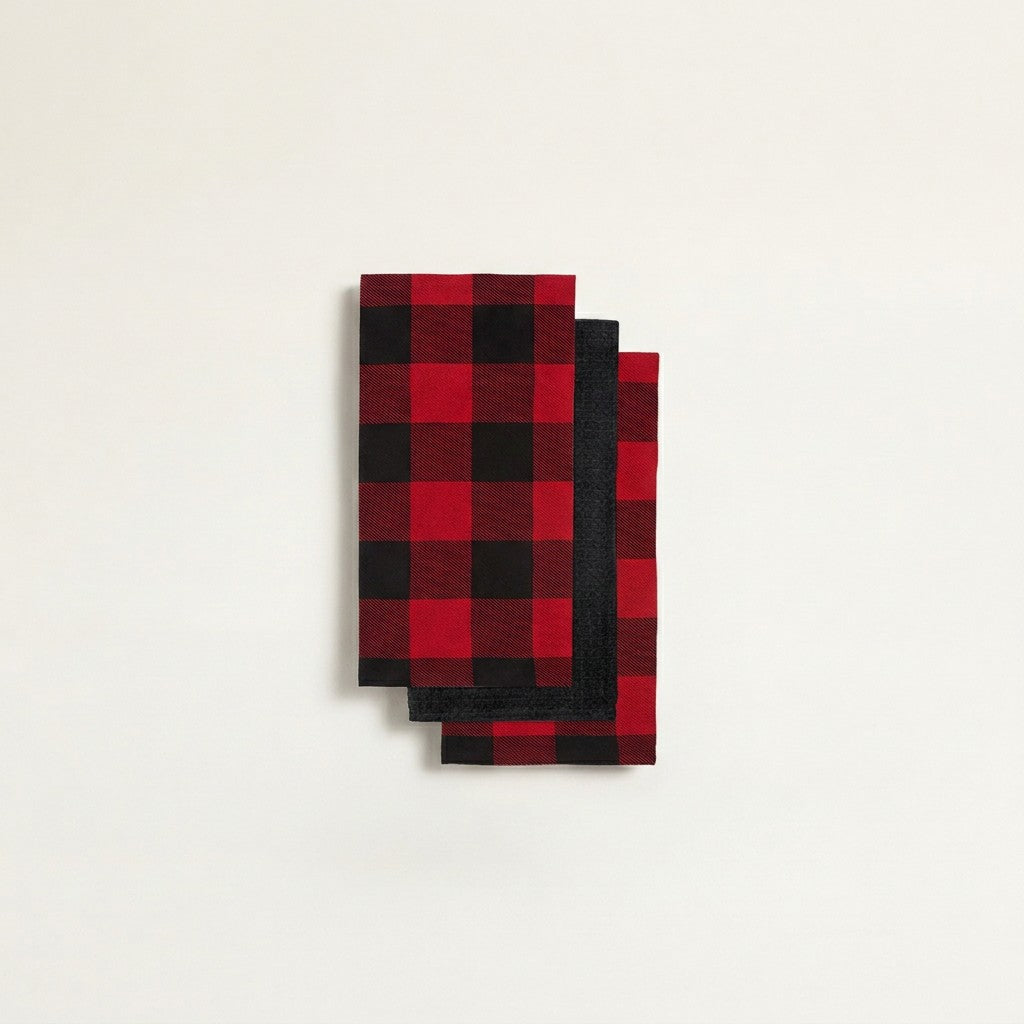 Buffalo Check Tea Towels, Set of 3