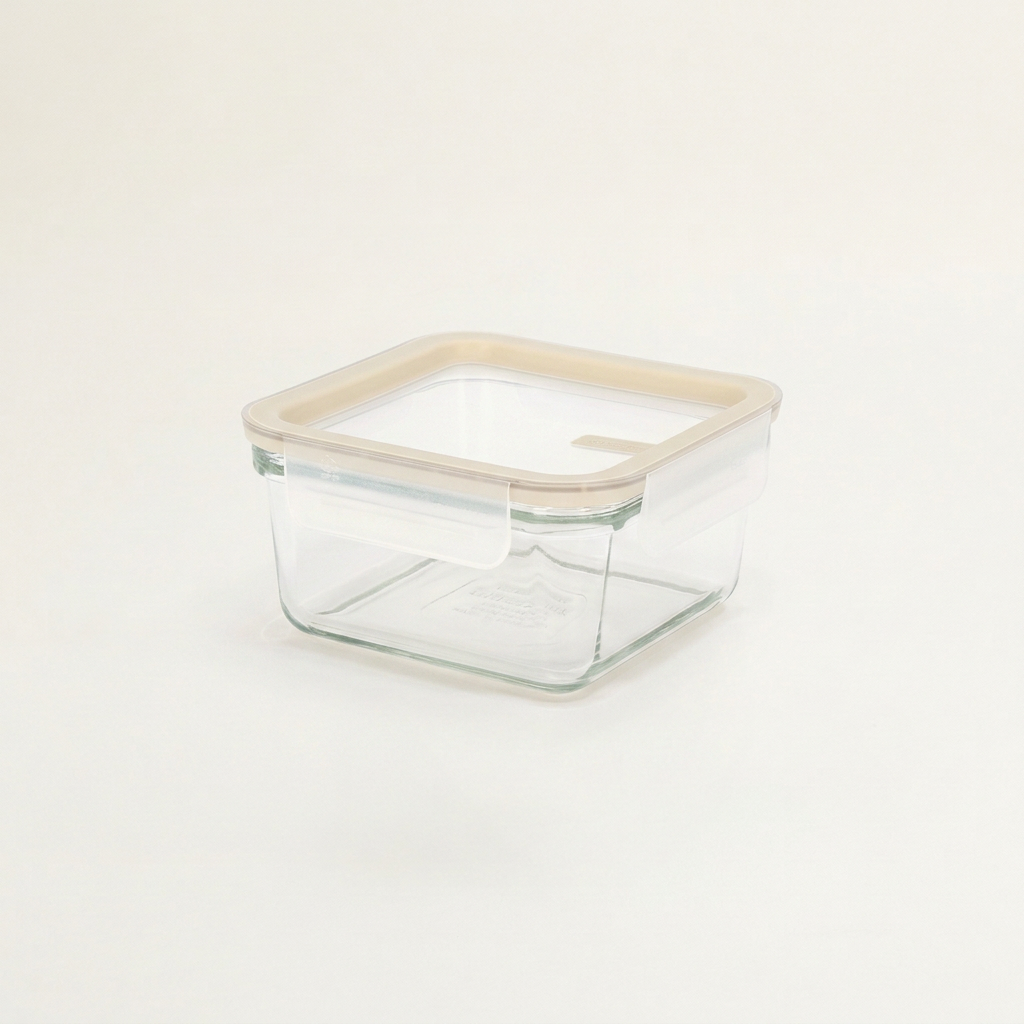 GLASSLOCK Sense Square Container, 450ml