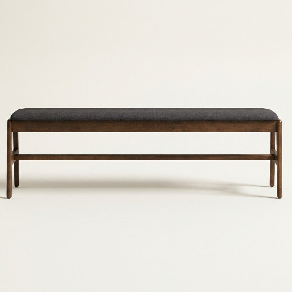 Remix Upholstered Bench - Grey