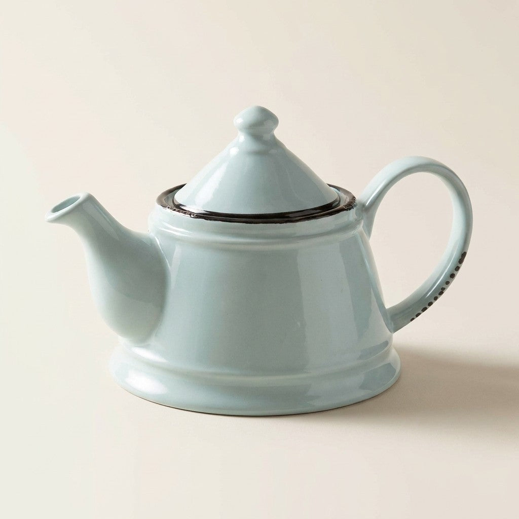 Enamel Look Teapot - Green