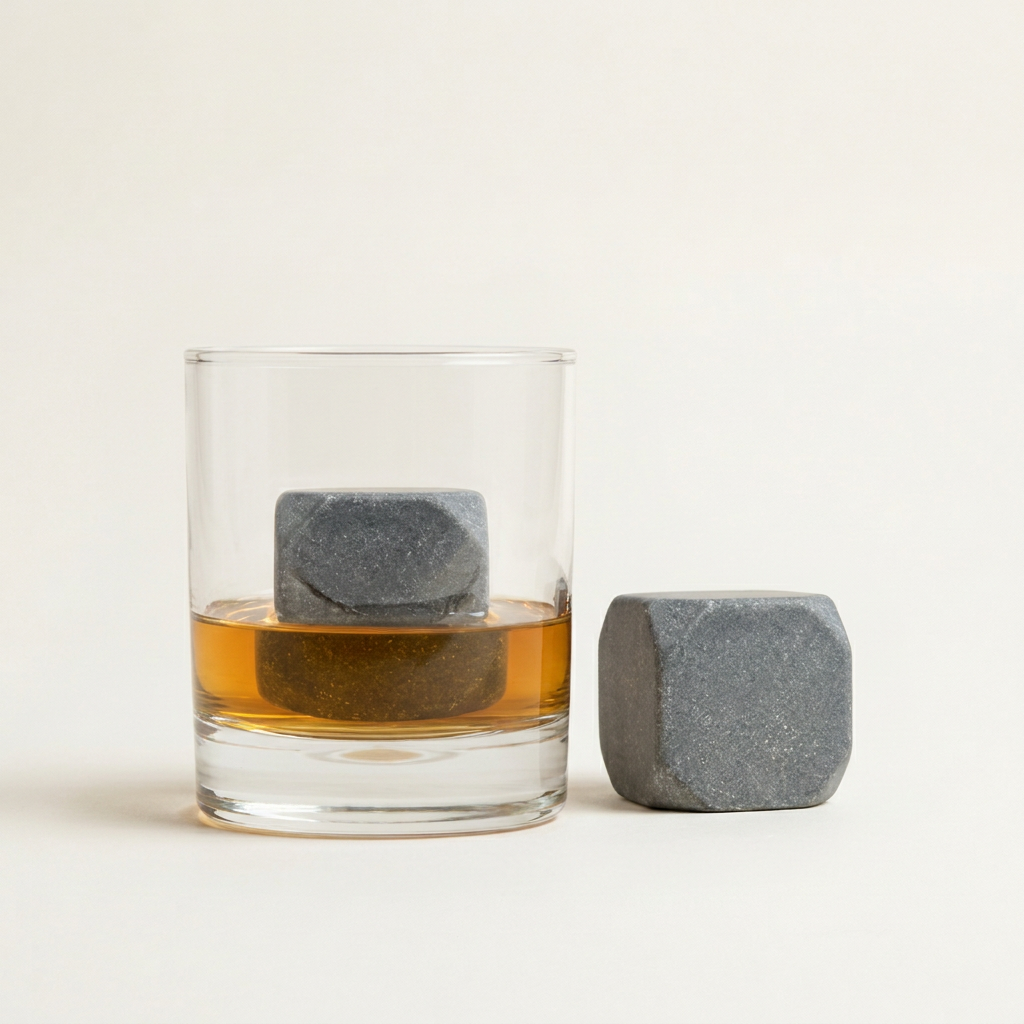 Sculpted Whiskey Chilling Stones - Set of 2