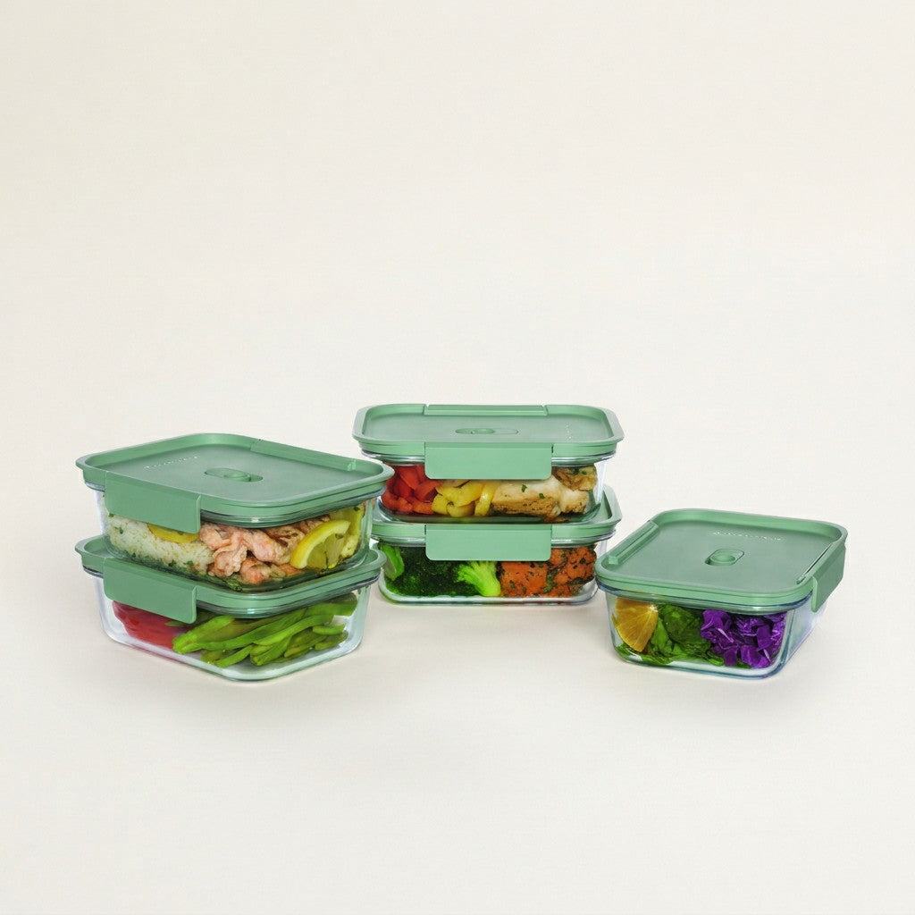 KitchenAid 10-Piece Glass Meal Prep Set