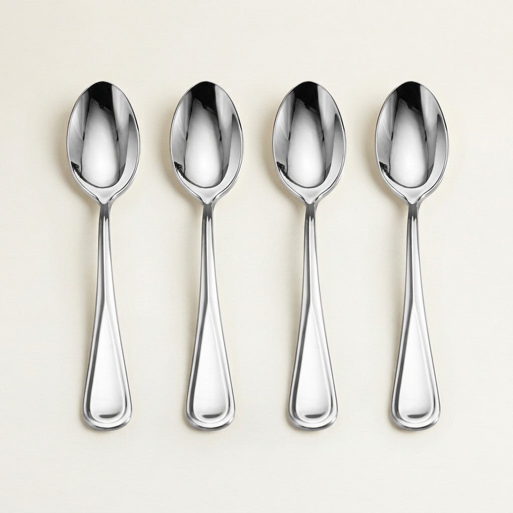 Bravo 18/10 Stainless Steel Demitasse Spoons, Set of 4