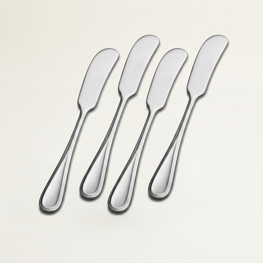 Bravo 18/10 Stainless Steel Butter Spreaders, Set of 4