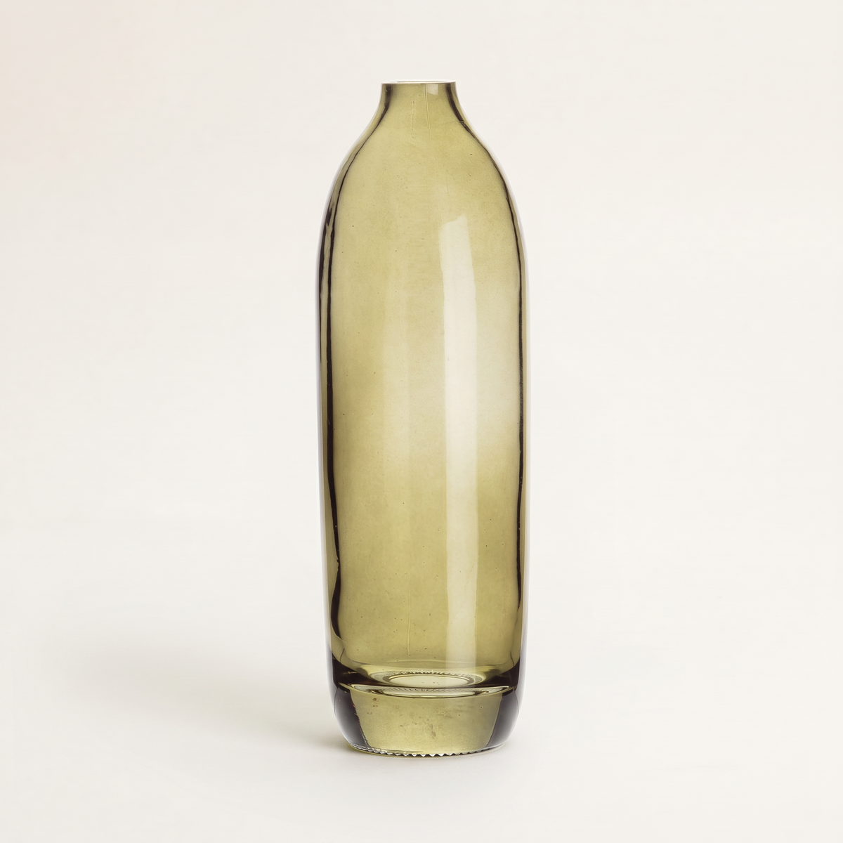 Tall Bud Vase, Moss Green