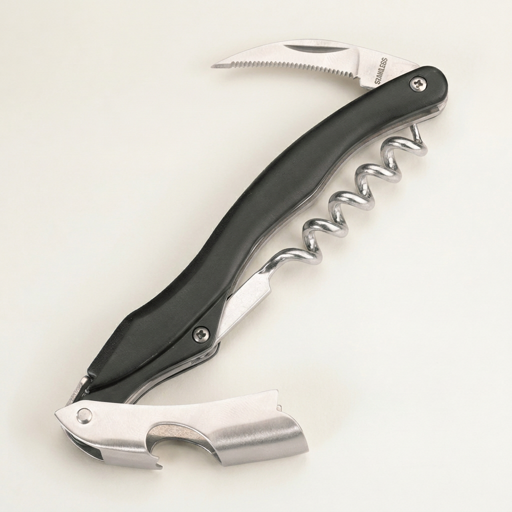 Cameri Waiter's Corkscrew with Knife