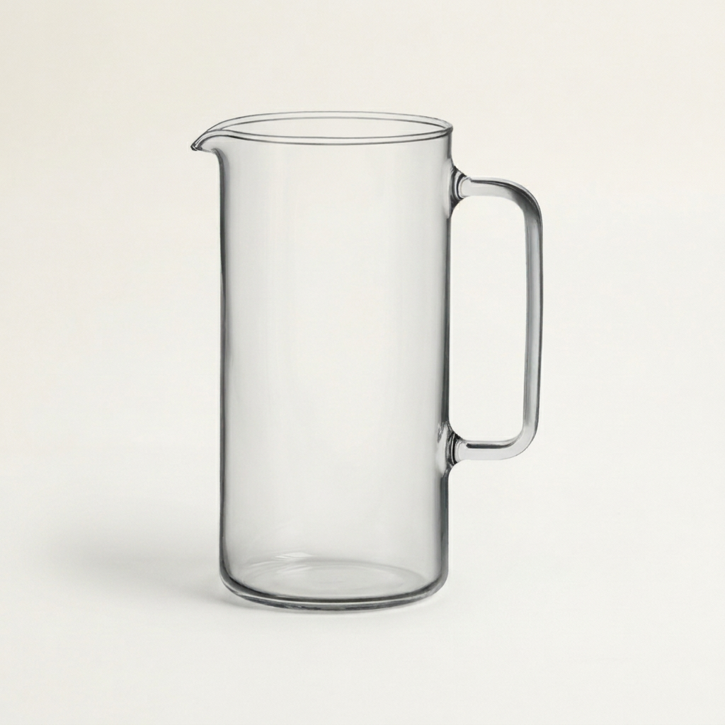 Cylinder Glass Jug, 1 L (Bulk Pack)
