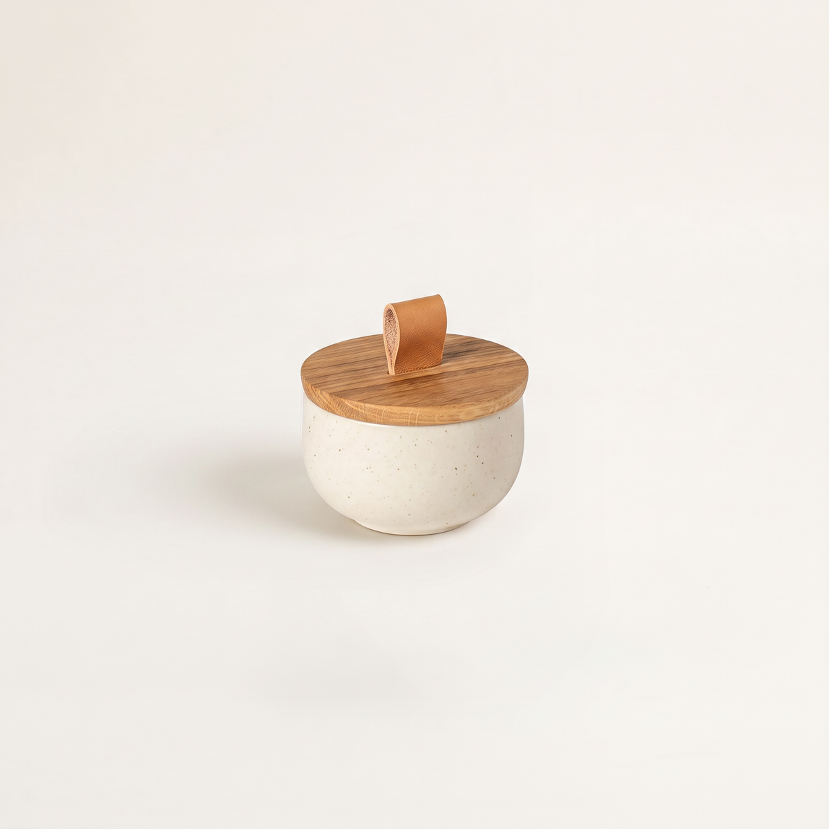 Pacifica Salt Cellar with Oak Lid