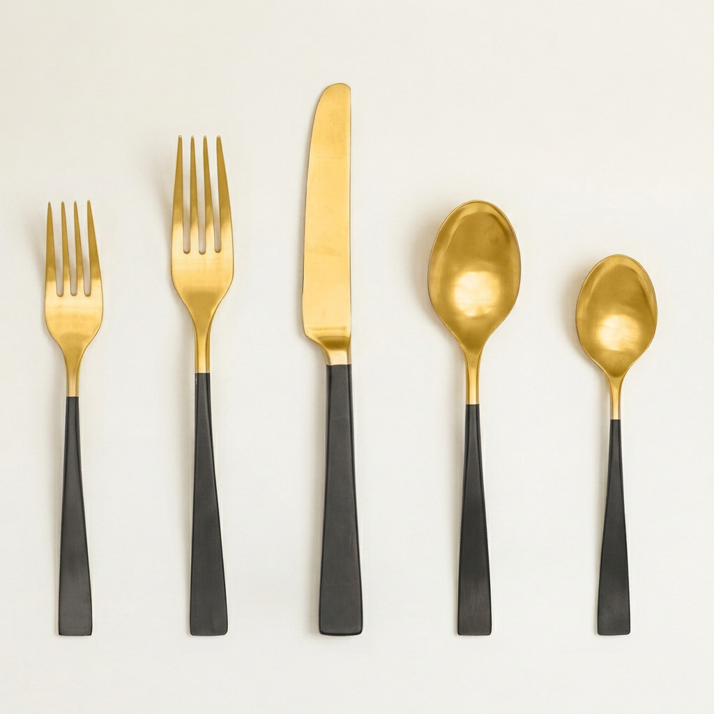 Concerto Black & Gold 2-Piece Serve Set