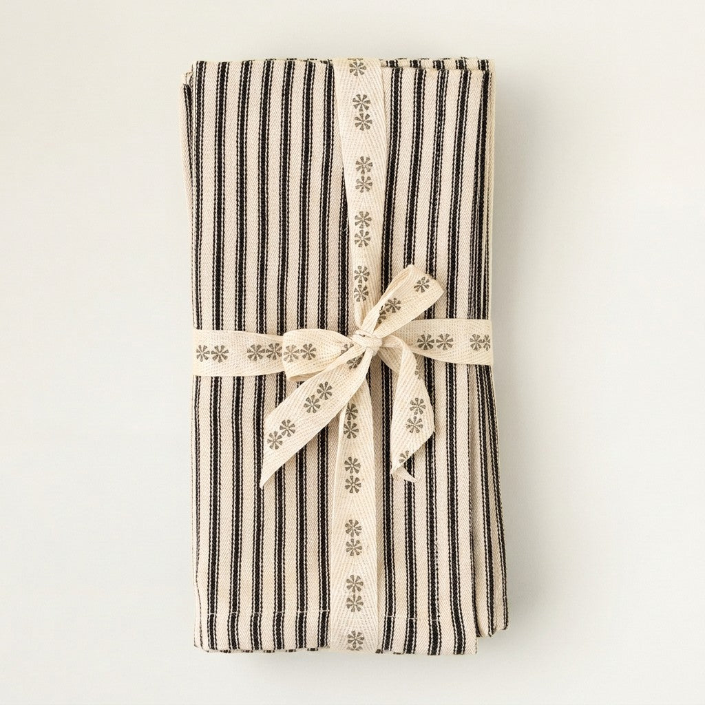 Ticking Napkins Set of 4