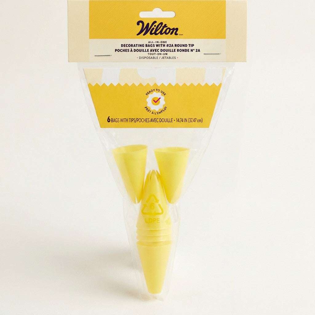 All-in-One Decorating Bag with #2A Round Tip