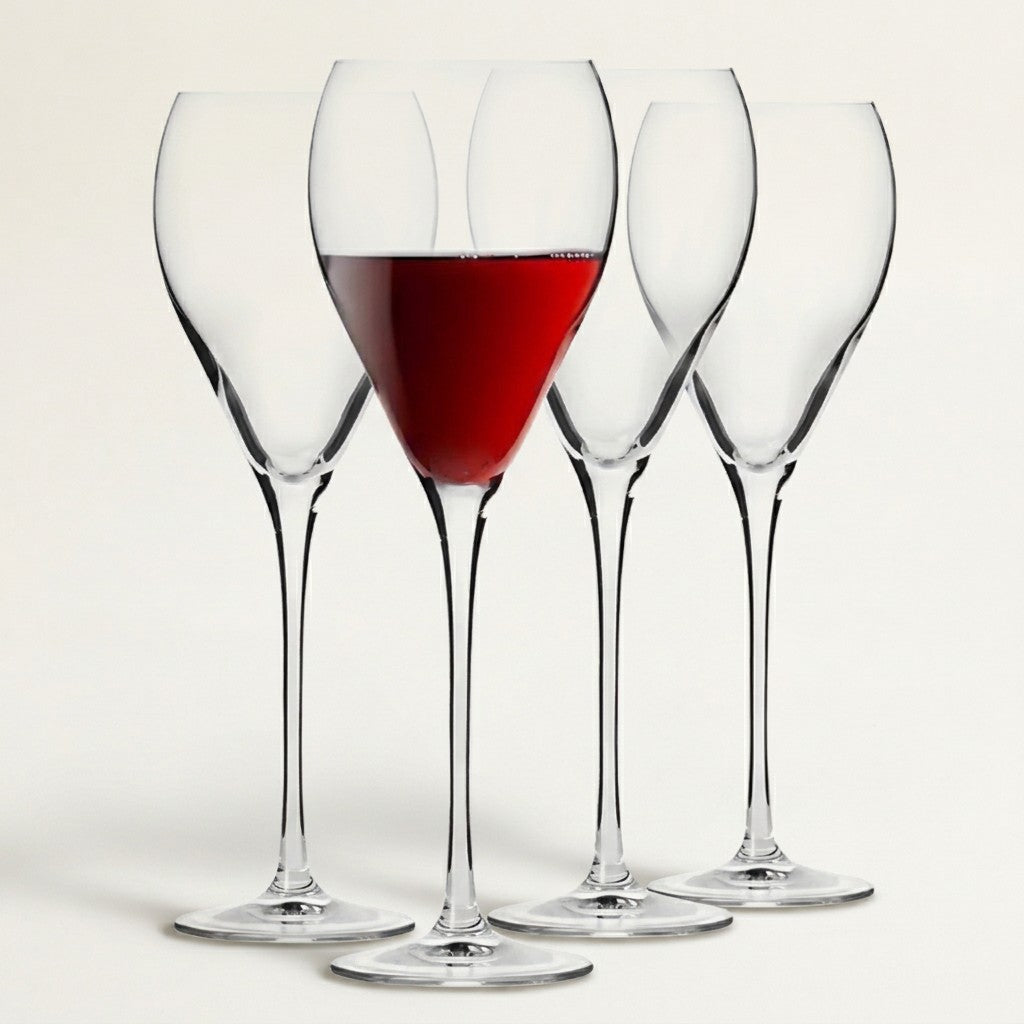Krosno La Perla Red Wine Glasses, Set of 4, 480 ml