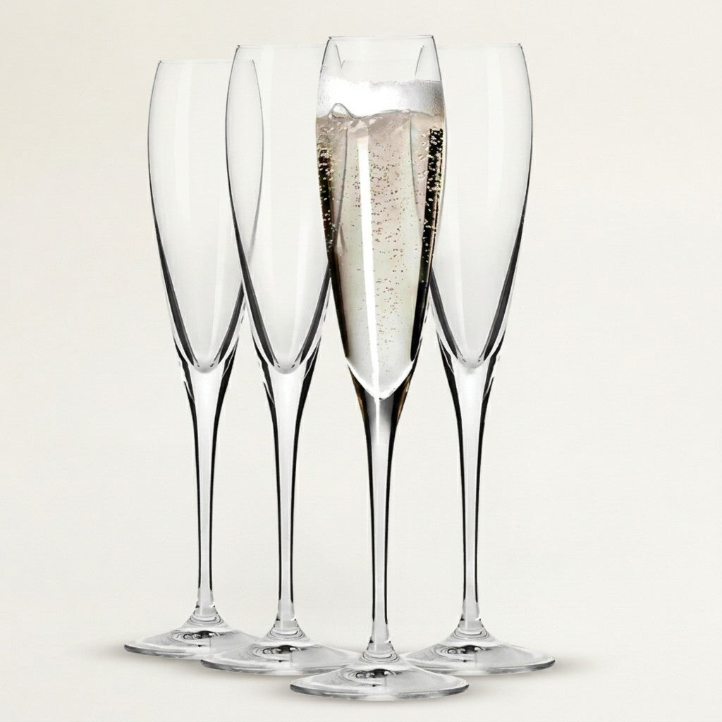 Krosno La Perla Flutes, Set of 4, 190 ml