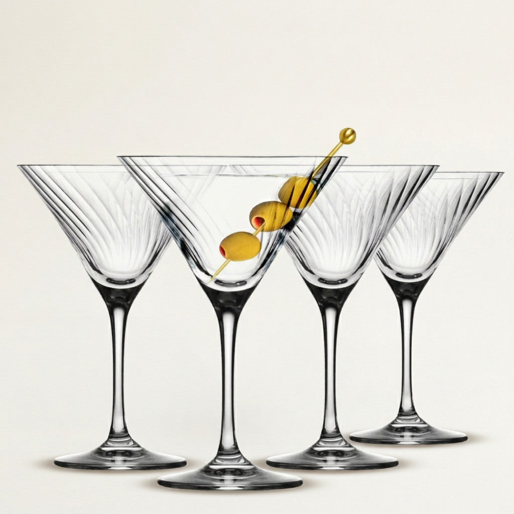 Krosno Avante-Garde Lumi Martini Glasses, Set of 4, 240 ml