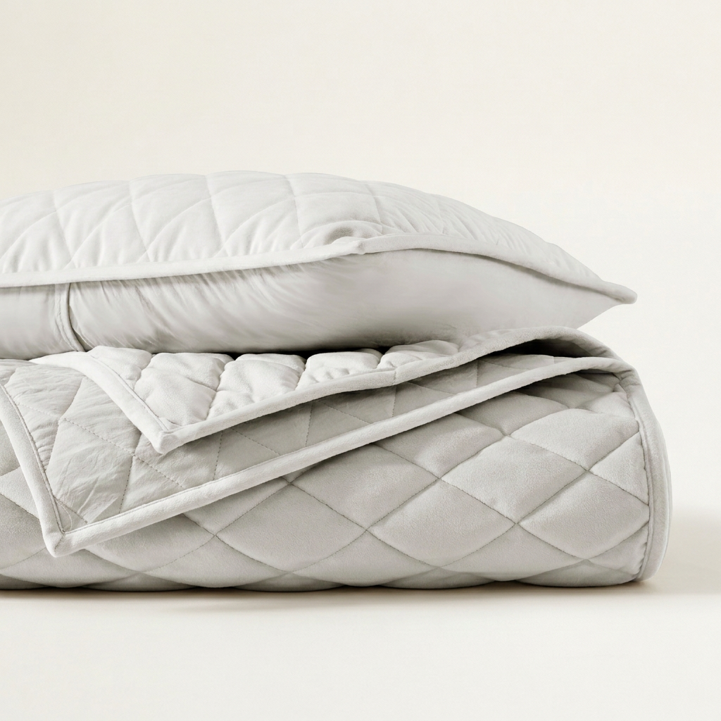Diamond Velvet Quilt Set
