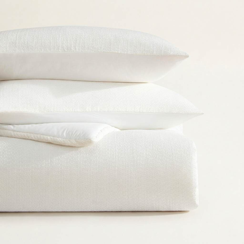 Threaded Basketweave Comforter Set