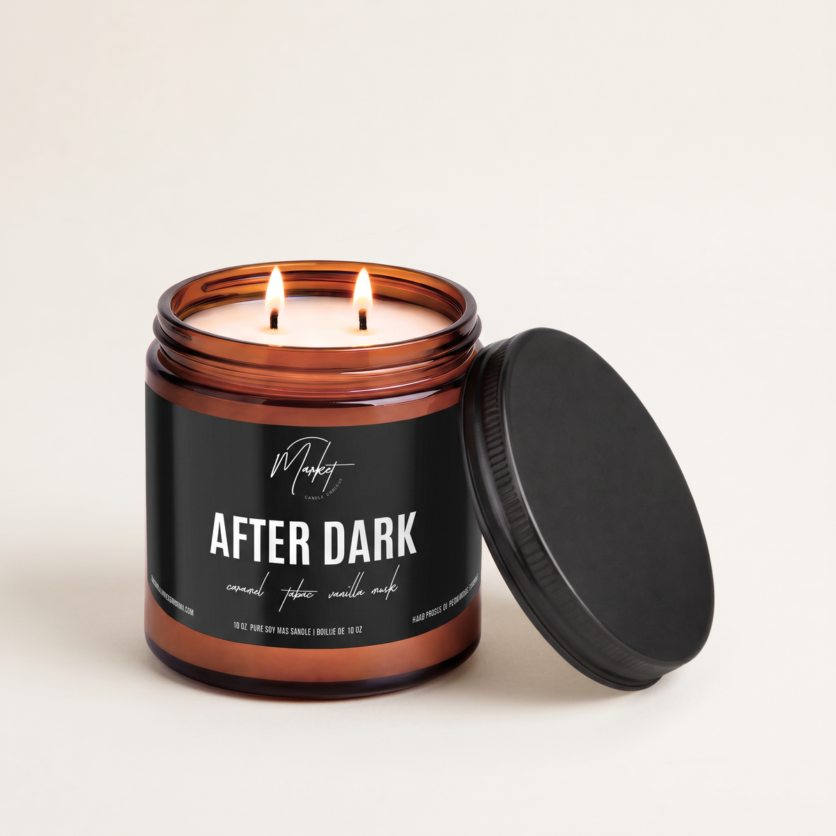 After Dark 8oz. Scented Unwind Soy Candle