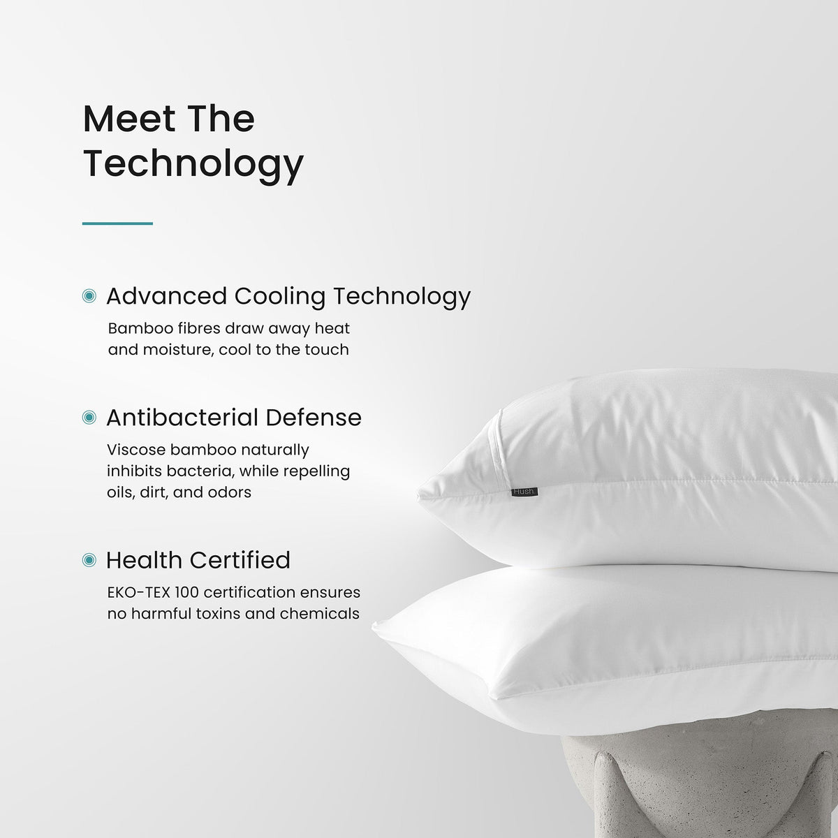 Iced Cooling Bamboo Pillowcase Set