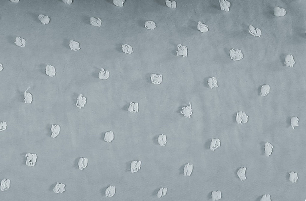 Krinkle Dots Clipped Jacquard Duvet Cover Set