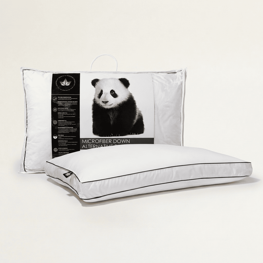 Microfiber Down Alternative Pillow, Soft Support
