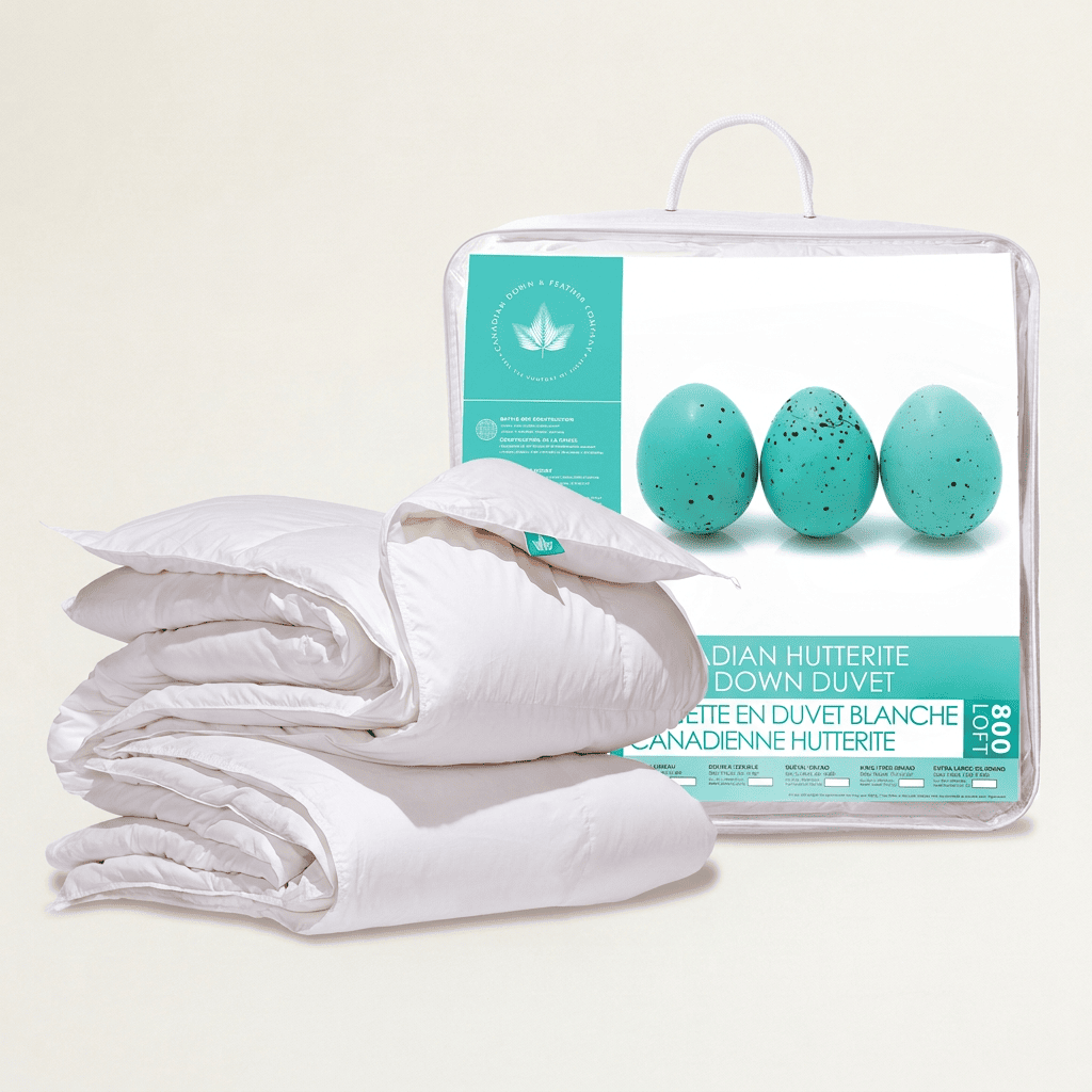 800 Loft Hutterite Down Duvet, Regular weight