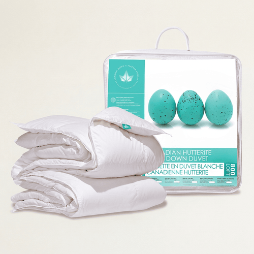 800 Loft Hutterite Down Duvet, Regular weight