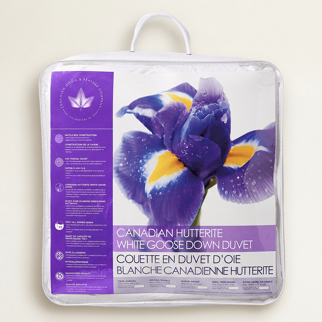 Hutterite Goose Down Duvet, Regular weight