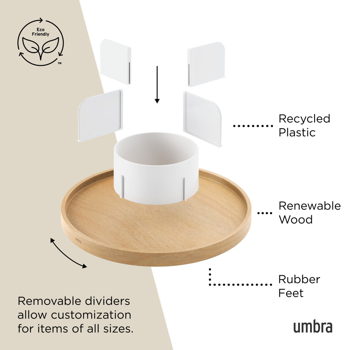 Bellwood Divided Lazy Susan