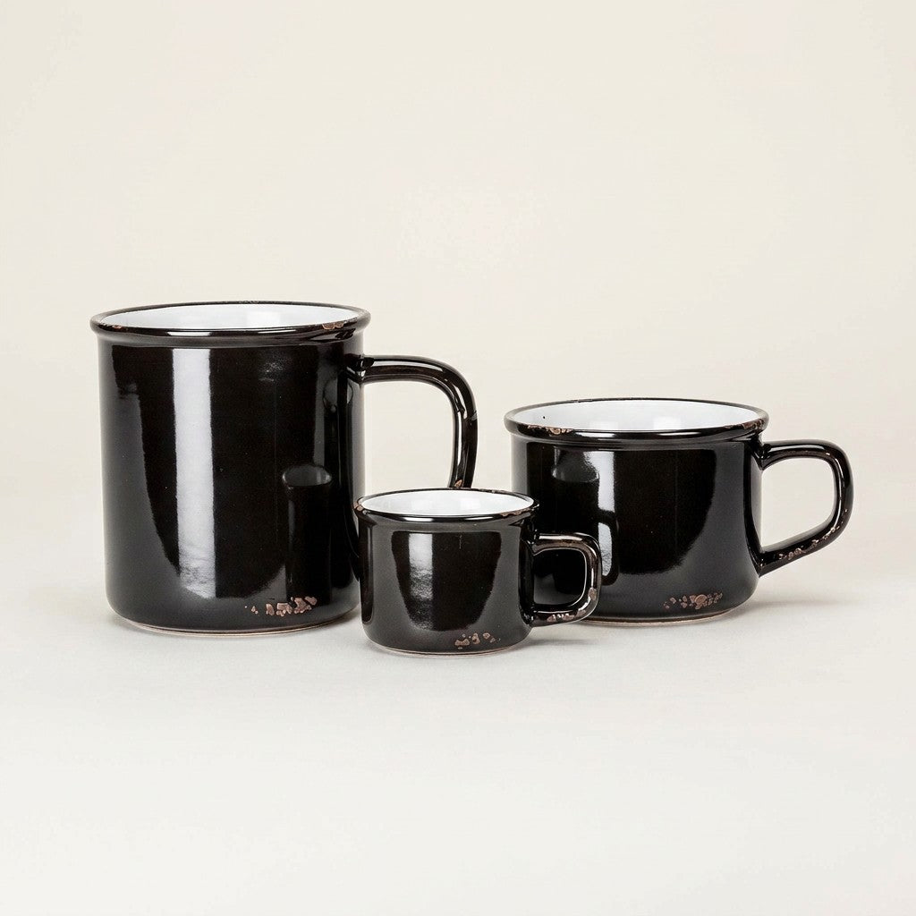 Enamel Look Mug - Black