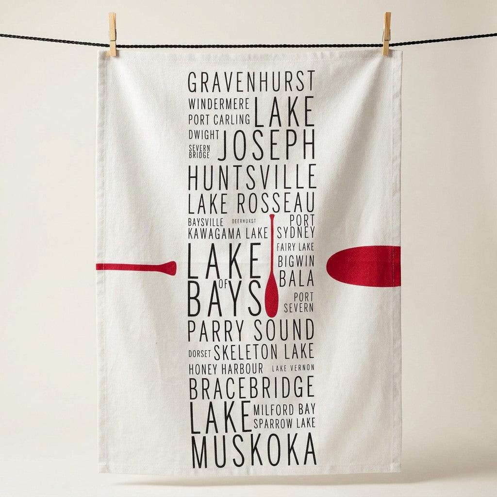 Muskoka Names Tea Towel