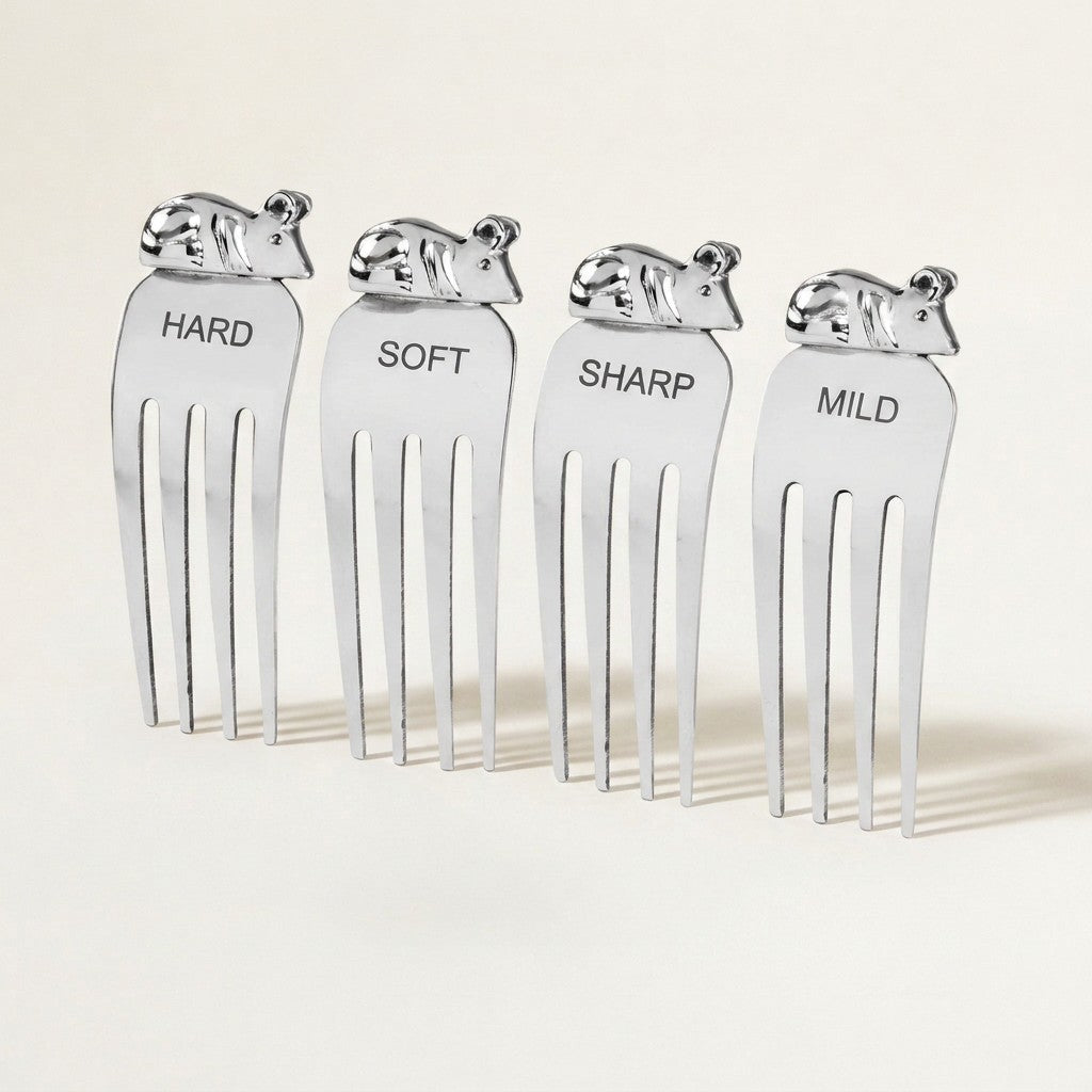 Cheese Markers with Mouse, Set of 4