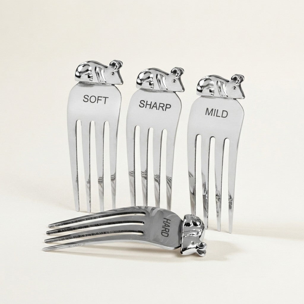 Cheese Markers with Mouse, Set of 4